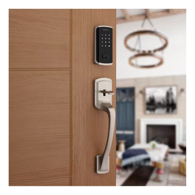 Kwikset Halo Select Wi-Fi and Matter Enabled Smart Lock, Satin Nickel